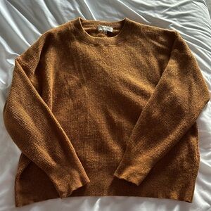 Madewell Brown Crew Neck Sweater